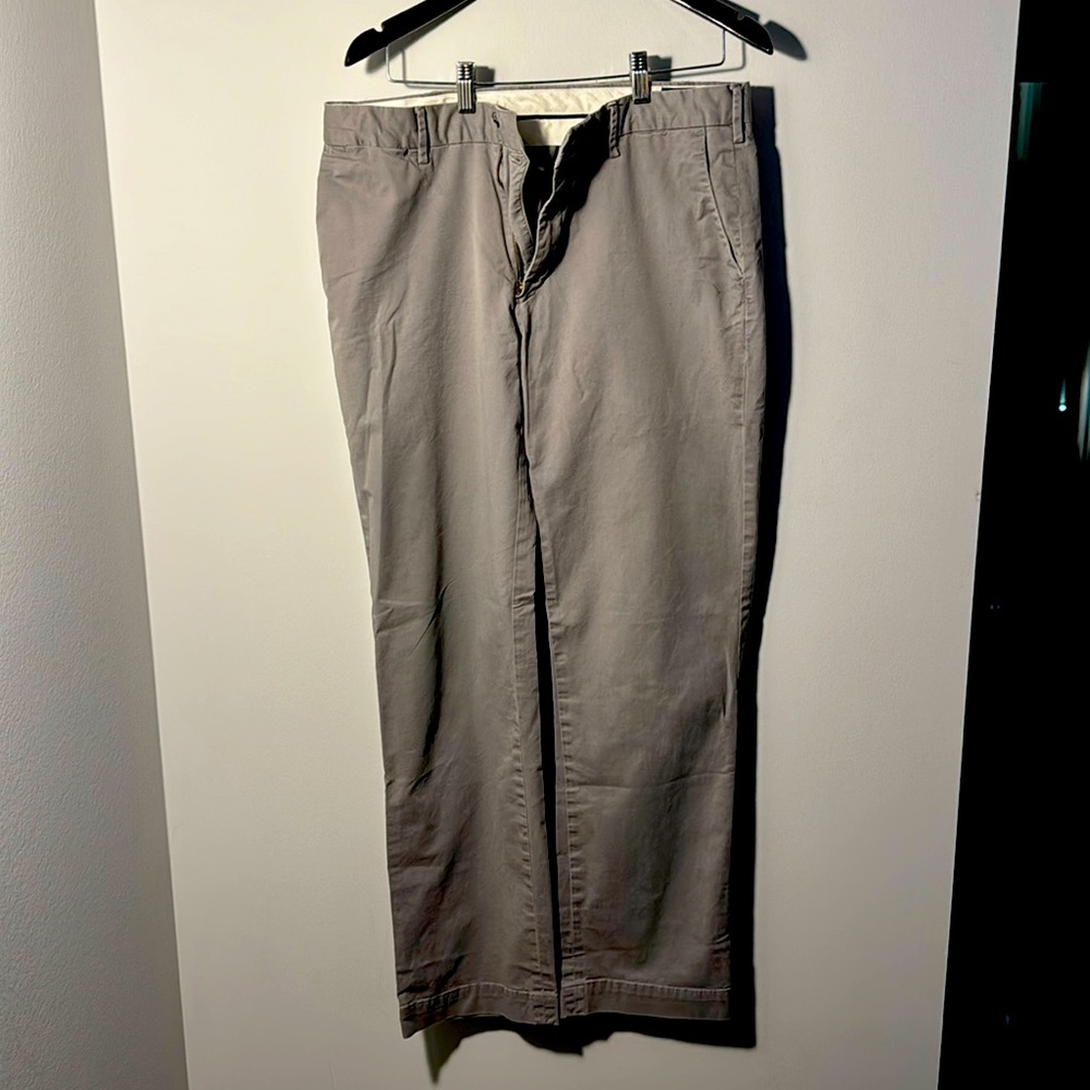 RALPH LAUREN GRAY KHAKI PANTS 34/34